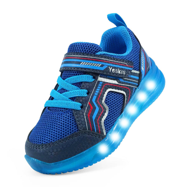 YESKIS Metaka Light Up Shoes for Boy Navy